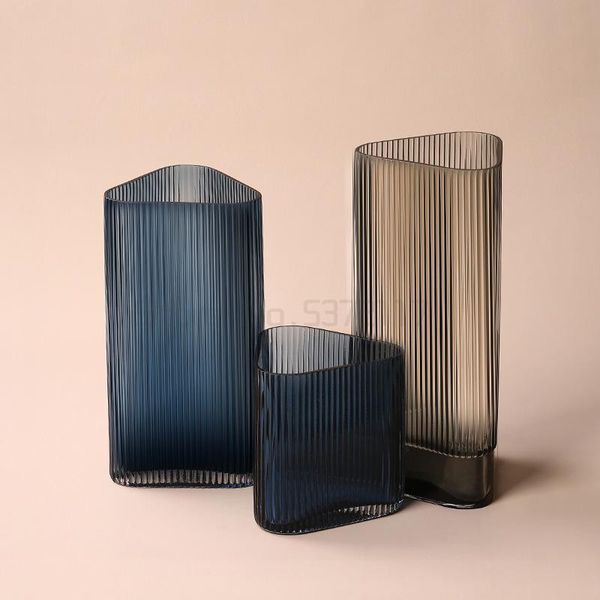 

vases nordic art geometric glass vase decoration transparent hydroponic american luxury living room dining roomdesktop