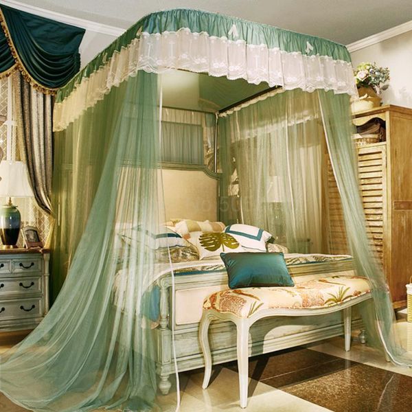 

mosquito net u-guide encryption floor court double 1.5 m 1.8m bed home thick track