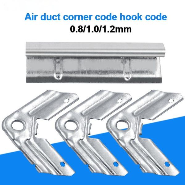 

professional hand tool sets 10 pcs plate flange duct angle code thickness 0.8-1.2mm galvanized metal lampblack pipe hook fittings clamp stri