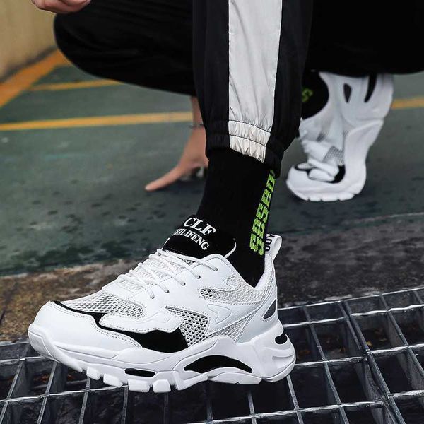 

mens running shoessummer breathable thin men's single mesh youth hollow sports leisure dad fashion shoes traniers sneakers