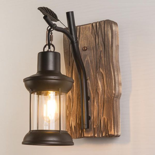 

wall lamps retro industrial light ladder bamboo lamp personality living room staircase bedroom restaurant bar glass bra