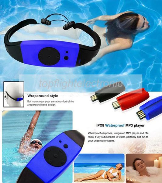 

& mp4 players 003 4gb/8gb waterproof ipx8 diving swimming surfing mp3 player headset fm radio music