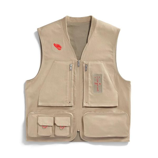 

men's jackets travis scocactus jack utility vest men jacket 1:1 scocasual women streetwear clothing, Black;brown