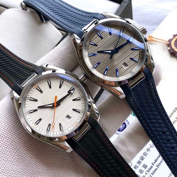 

watches rose gold sports men mens gaus luxury watch automatic watches movement mechanical master 150m bond 007 rubber montre de luxe wristwa, Slivery;brown