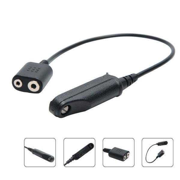 

adapter cable baofeng uv-9r plus uv-xr waterproof to 2 pin suitable for uv-5r uv-82 uv-s9 walkie talkie headset speaker mic