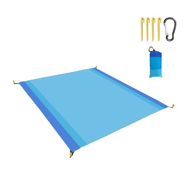 

outdoor pads portable home polyester beach blanket travel sandproof waterproof hiking picnic camping mat wear resistant multifunction