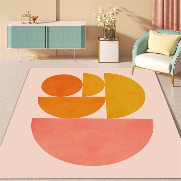 

carpets nordic pink geometric carpet for girl room princess style cute rug bedroom decor bedside coffee table mat living