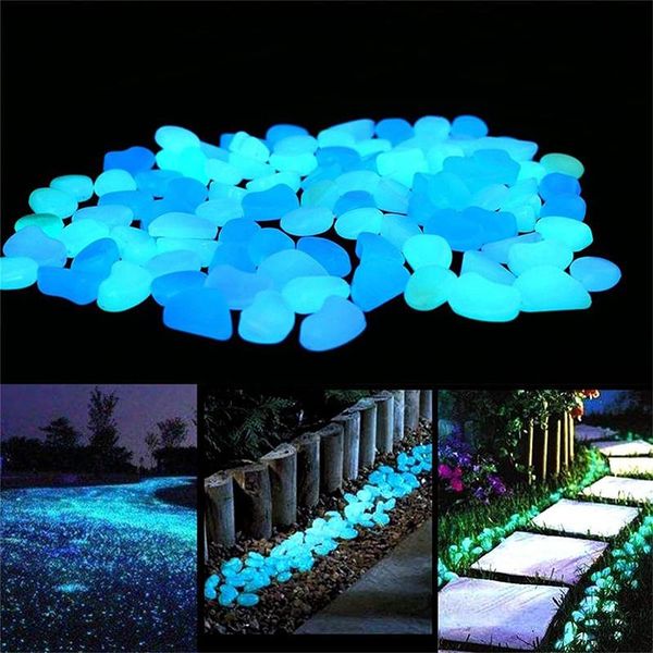 

garden decorations luminous stone decoration pebbles outdoor aquarium decor fish tank vase indoor bonsai rockery