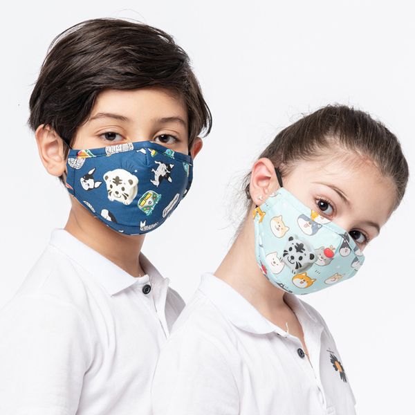 

anti haze pm2.5 children's breathing valve filter pure cotton cartoon warm korean mask