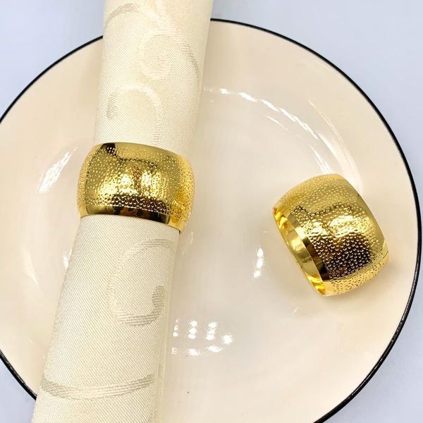 

napkin rings 8pcs/metal ring gold round bead deskdecoration used for family party el wedding holder jewelry