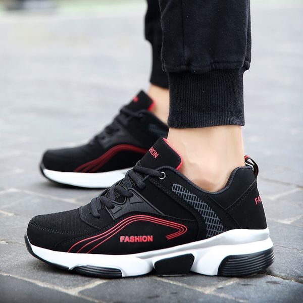 

wholesale leahter womens men running shoes black white red volt code: lx32-8816 sports trainers sneakers size eur 39-44