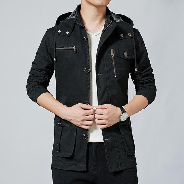 

clothes jacket men's spring and autumn casual thin pure cotton fashion jackets, Black;brown