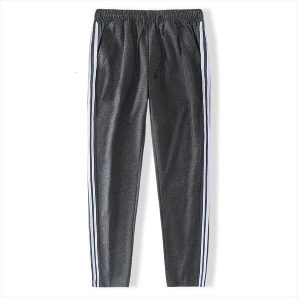 

fashion sweatpants casual streetwear women pants cotton sports trousers male striped mens clothing plus size 8xl, Black