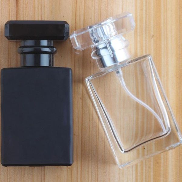 

storage bottles & jars 30ml 50ml empty spray bottle glass refillable spiral thick bottom square atomizer perfume cosmetic container