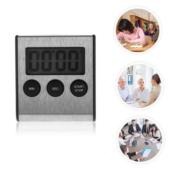 Timers de cozinha Quadrado Grande LCD Timer Digital Timer Cozinhar ímã Desesperador Tabela Temporizador