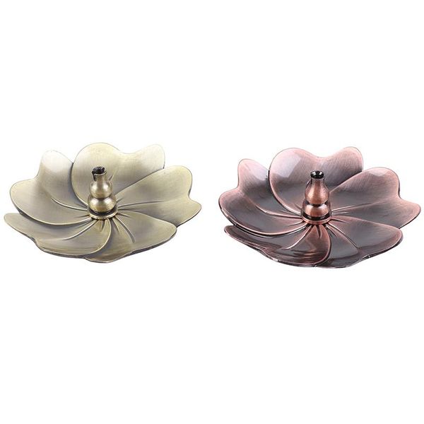 

fragrance lamps 1pcs metal backflow incense burner alloy furnace plate stand holder