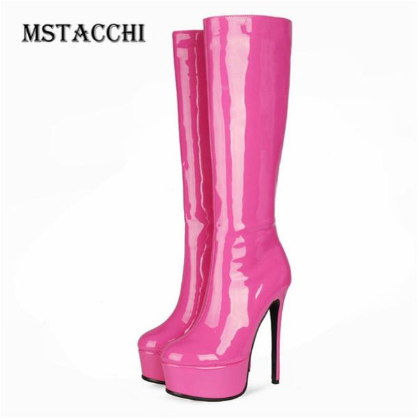 

boots women's brilliance thigh high patent leather zipper-sid crocodile print thin heels round toe black lady high-heeled shoes