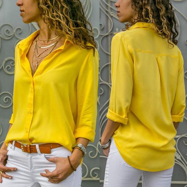 

shirts women solid simple arrival spring korean style chic trendy casual blouses elegant vintage womens streetwear all-match women's &, White