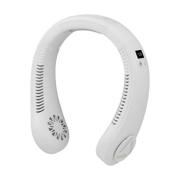 

electric fans lazy neck fan rechargeable usb leafless convenient portable