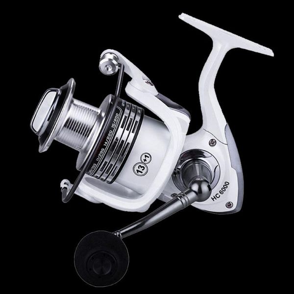 

brand 13+1bb fishing reel cnc rocker arm spinning white color carp feeder baitcasting reels