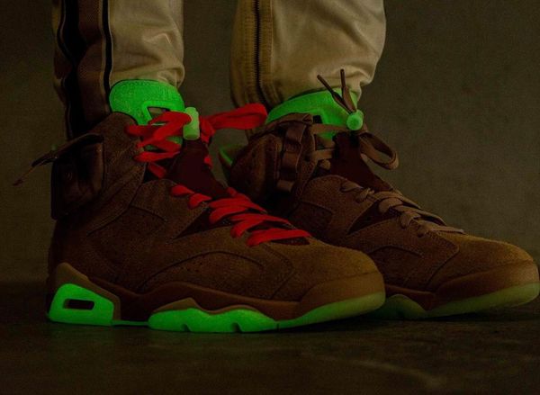 

2021 release travis scott x 6 british khaki shoes cactus jack medium olive 3m reflective glow in the dark 6s ts sp men women outdoor sneaker