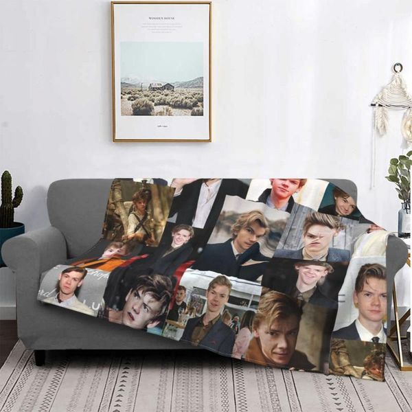 

blankets brodie-sangster collage 3 blanket bedspread bed plaid throw beach cover hoodie plaids and covers
