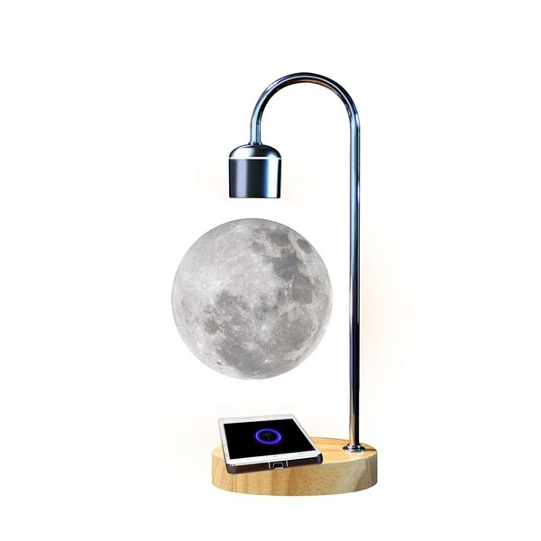 

floating 3d printing creative wisdom floating moon lamp home furnishings new led night light