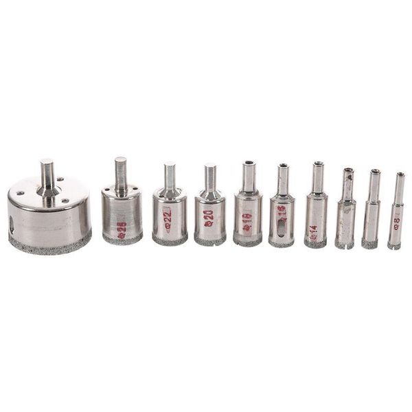 

professional drill bits big deal 10pcs diamond hole saw bit set tile ceramic cutting glass marble 8-50mm
