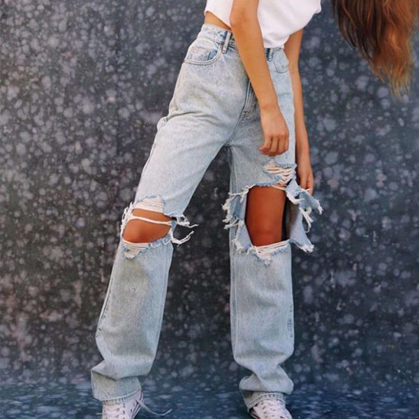 

sales with holes and thin trousers, Blue