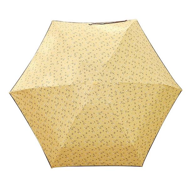 

umbrellas travel umbrella portable lightweight compact parasol uv with floral pattern yellow