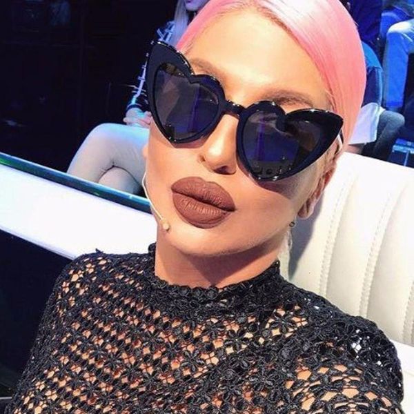 

sunglasses woenfel heart shaped vintage reto luxury sun glasses women men designer love fashion classic brand travel eyewear, White;black