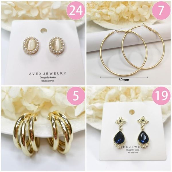 

dangle & chandelier arlie 2021 gold color geometric drop earrings for women korean statement acrylic crystal stud fashion jewelry, Silver