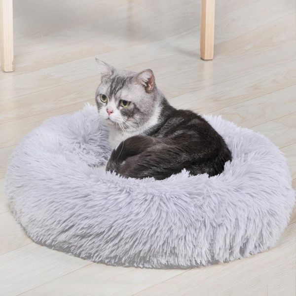 

kennels & pens large cat house round plush cushion sofa pet dog bed gift in center