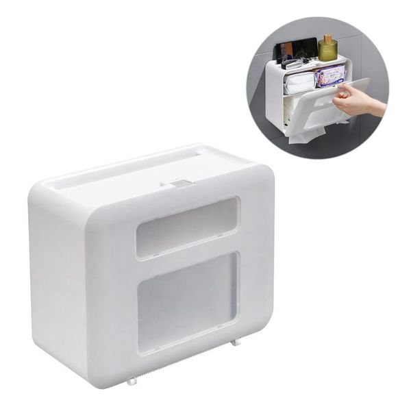 

tissue boxes & napkins 1pc multi-purpose box plastic napkin creative holder practical container for home kitchen bathroom