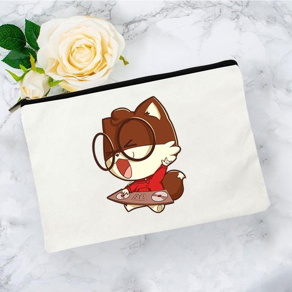 

cosmetic bags & cases squirrel bag for makeup storage mini pouch make up organizer women's woman travel kawaii handbags