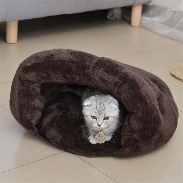 

cat beds & furniture puppy bed pet dog soft warm nest kennel cave house sleeping bag mat pad tent pets winter cozy for case1