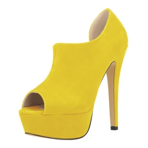 

women pumps platform suede high heel sandals 14cm peep toe ankle strap stiletto party wedding shoes 817-18ve dress, Black