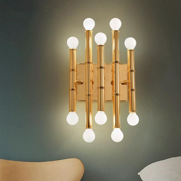 

wall lamps nordic loft villa lamp art creative designer kitchen bamboo light concise living dining room led lights