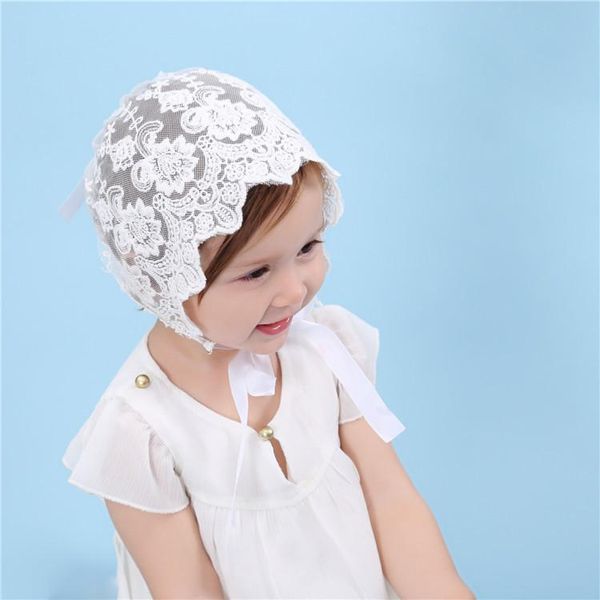 

caps & hats european and american baby pography cute cotton lace straps girls headwears white vintage court hat, Yellow