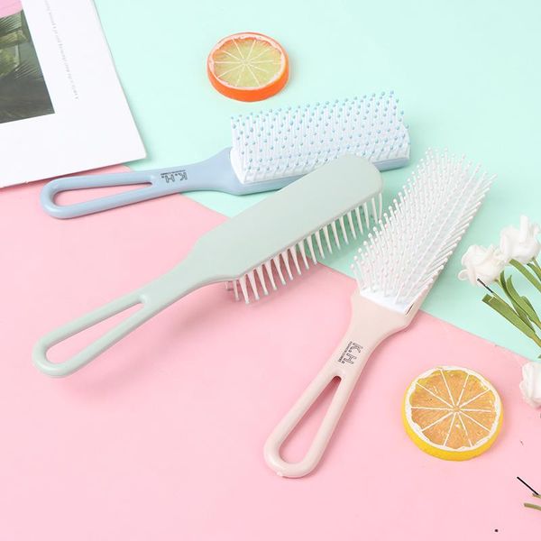 

hair brushes straight comb brush hairdressing scalp massager styling tool, Silver
