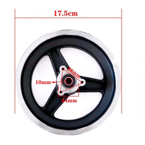 

motorcycle wheels & tires 10 inch electric scooter wheel hub aluminum alloy rims 10x2 10x2.125 10x2.50 10x2.25 10x70-6.5