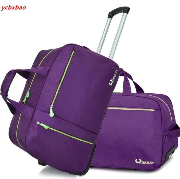 

duffel bags carry on luggage rolling bag wheeled trolley travel boarding with wheel cabin baggage suitcase