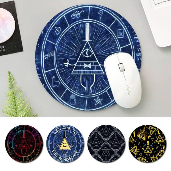 

mouse pads & wrist rests funny gravity fall office pad keyboard mat desk durable deskmousepad rubber gaming round