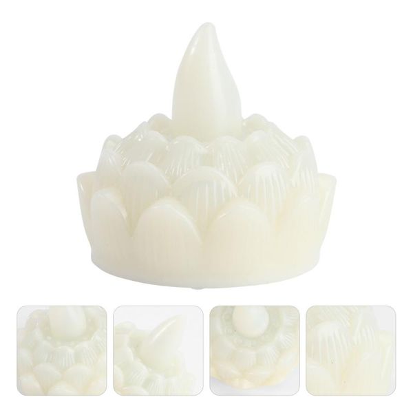 

candles 12pcs led lotus light flameless floating candle electric lamp beige