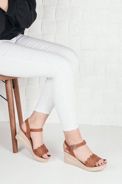 

sandals women tan suede filling high-heeled, Black