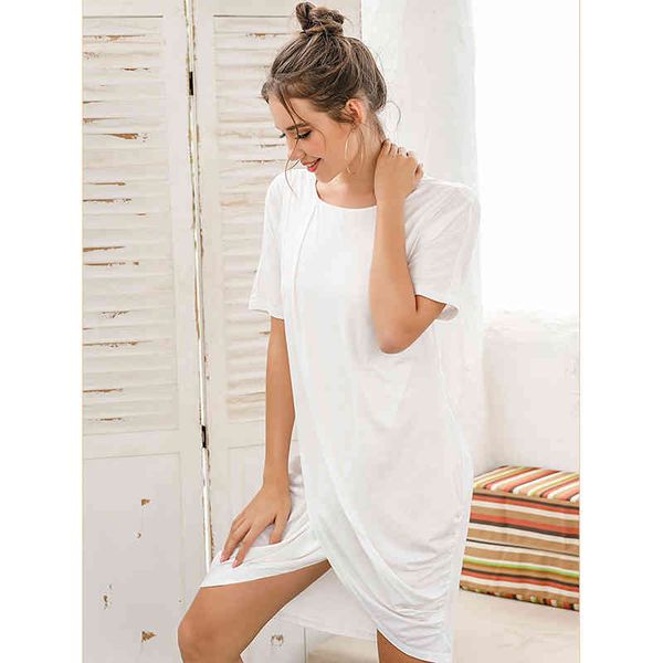 

female solid color split shirt dressed casual summer loose white dress wl253, Black;gray