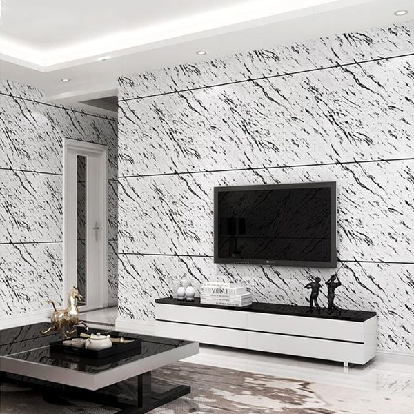 

white marble pattern stripes wallpaper for walls 3d wall paper modern living room sofa tv background home decor lattice wallpapers