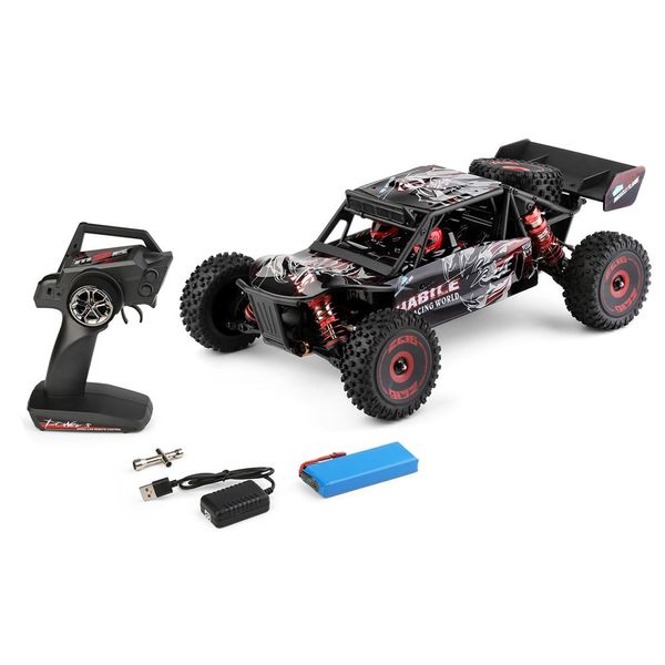 

Wltoys 124016 1/12 4WD 2.4G RC Car Brushless Desert Truck Off-Road Vehicle Models High Speed 75km/h Metal Chassis Model