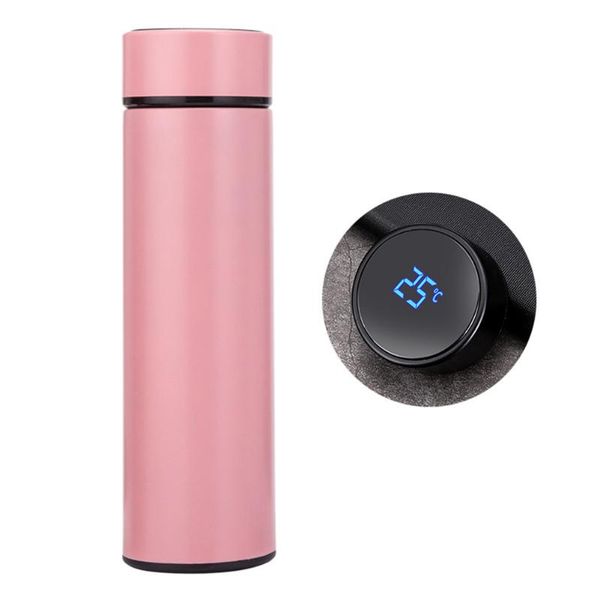 

stainless steel thermal insulation portable bottle vacuum flask travel temperature display water office mug outdoor coffee cup bottles
