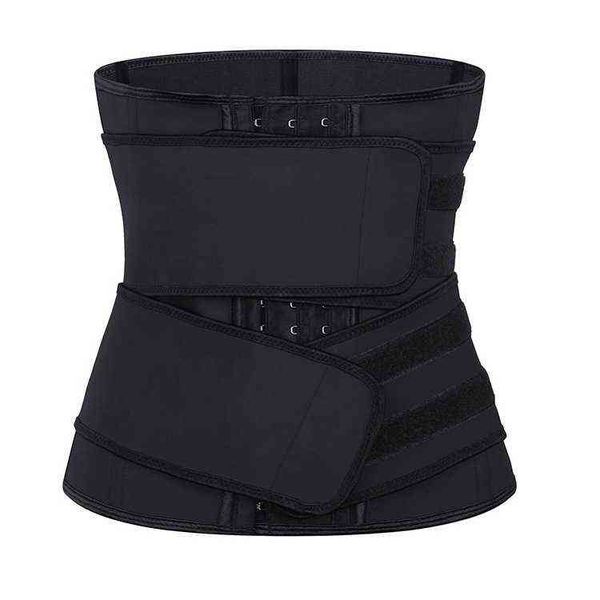 

waist tummy shaper latex double belt buckle zipper shaped waist clip